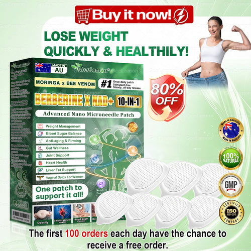 Official AUS Store 🇦🇺  | 𝐆𝐞𝐞𝐋𝐞𝐦𝐨𝐧® Moringa · Berberine × NAD+ 𝟏𝟎-𝐢𝐧-𝟏 𝐀𝐝𝐯𝐚𝐧𝐜𝐞𝐝 𝐍𝐚𝐧𝐨 𝐌𝐢𝐜𝐫𝐨𝐧𝐞𝐞𝐝𝐥𝐞 𝐏𝐚𝐭𝐜𝐡 — 𝐎𝐧𝐜𝐞 𝐃𝐚𝐢𝐥𝐲, 𝐕𝐢𝐬𝐢𝐛𝐥𝐞 𝐑𝐞𝐬𝐮𝐥𝐭𝐬 𝐢𝐧 𝟕 𝐃𝐚𝐲𝐬
