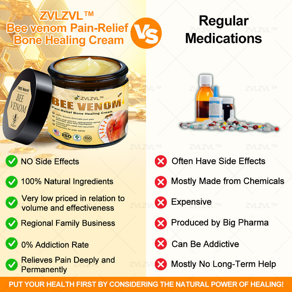 ZVLZVL™ Bee Venom Instant Pain Relief Arthritis Therapy Cream