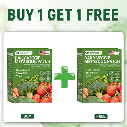 𝐈𝐎𝐖𝐎𝐋® 𝐃𝐚𝐢𝐥𝐲 𝐕𝐞𝐠𝐞𝐭𝐚𝐛𝐥𝐞 𝐌𝐞𝐭𝐚𝐛𝐨𝐥𝐢𝐜 𝐏𝐚𝐭𝐜𝐡 𝐮𝐬𝐞𝐬 𝐨𝐫𝐠𝐚𝐧𝐢𝐜 𝐯𝐞𝐠𝐞𝐭𝐚𝐛𝐥𝐞 𝐞𝐱𝐭𝐫𝐚𝐜𝐭𝐬 𝐚𝐧𝐝 𝐩𝐡𝐲𝐭𝐨𝐧𝐮𝐭𝐫𝐢𝐞𝐧𝐭𝐬 𝐟𝐫𝐨𝐦 𝟑𝟗 𝐯𝐞𝐠𝐞𝐭𝐚𝐛𝐥𝐞𝐬 + 𝐠𝐫𝐞𝐞𝐧𝐬 𝐭𝐨 𝐬𝐮𝐩𝐩𝐨𝐫𝐭 𝐝𝐞𝐭𝐨𝐱, 𝐝𝐢𝐠𝐞𝐬𝐭𝐢𝐨𝐧 & 𝐦𝐞𝐭𝐚𝐛𝐨𝐥𝐢𝐜 𝐫𝐞𝐬𝐞𝐭, 𝐚𝐧𝐝 𝐛𝐨𝐨𝐬𝐭 𝐞𝐧𝐞𝐫𝐠𝐲 𝐟𝐨𝐫 𝐚𝐥𝐥-𝐝𝐚𝐲 𝐰𝐞𝐥𝐥𝐧𝐞𝐬𝐬.
