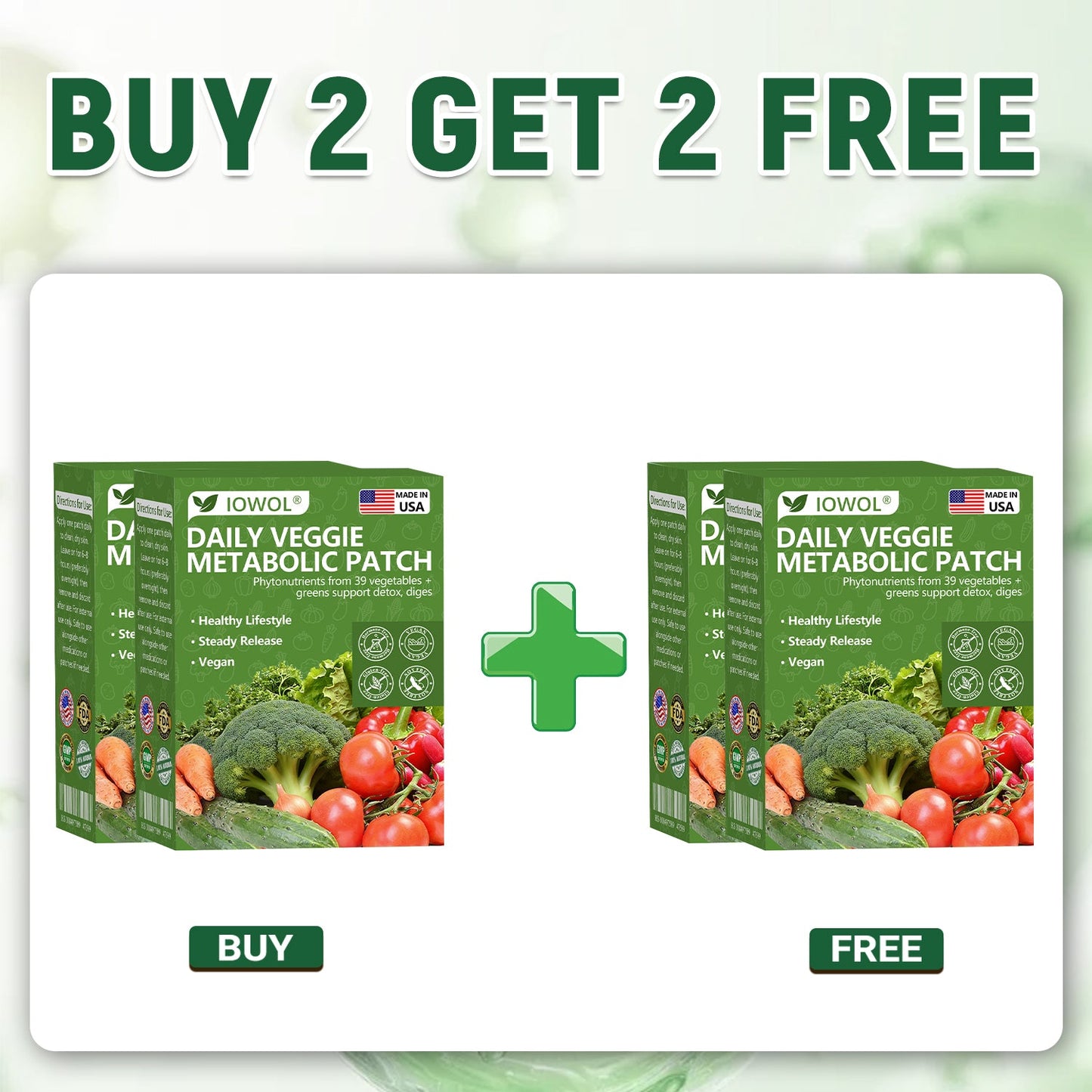 𝐈𝐎𝐖𝐎𝐋® 𝐃𝐚𝐢𝐥𝐲 𝐕𝐞𝐠𝐞𝐭𝐚𝐛𝐥𝐞 𝐌𝐞𝐭𝐚𝐛𝐨𝐥𝐢𝐜 𝐏𝐚𝐭𝐜𝐡 𝐮𝐬𝐞𝐬 𝐨𝐫𝐠𝐚𝐧𝐢𝐜 𝐯𝐞𝐠𝐞𝐭𝐚𝐛𝐥𝐞 𝐞𝐱𝐭𝐫𝐚𝐜𝐭𝐬 𝐚𝐧𝐝 𝐩𝐡𝐲𝐭𝐨𝐧𝐮𝐭𝐫𝐢𝐞𝐧𝐭𝐬 𝐟𝐫𝐨𝐦 𝟑𝟗 𝐯𝐞𝐠𝐞𝐭𝐚𝐛𝐥𝐞𝐬 + 𝐠𝐫𝐞𝐞𝐧𝐬 𝐭𝐨 𝐬𝐮𝐩𝐩𝐨𝐫𝐭 𝐝𝐞𝐭𝐨𝐱, 𝐝𝐢𝐠𝐞𝐬𝐭𝐢𝐨𝐧 & 𝐦𝐞𝐭𝐚𝐛𝐨𝐥𝐢𝐜 𝐫𝐞𝐬𝐞𝐭, 𝐚𝐧𝐝 𝐛𝐨𝐨𝐬𝐭 𝐞𝐧𝐞𝐫𝐠𝐲 𝐟𝐨𝐫 𝐚𝐥𝐥-𝐝𝐚𝐲 𝐰𝐞𝐥𝐥𝐧𝐞𝐬𝐬.