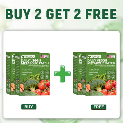 𝐈𝐎𝐖𝐎𝐋® 𝐃𝐚𝐢𝐥𝐲 𝐕𝐞𝐠𝐞𝐭𝐚𝐛𝐥𝐞 𝐌𝐞𝐭𝐚𝐛𝐨𝐥𝐢𝐜 𝐏𝐚𝐭𝐜𝐡 𝐮𝐬𝐞𝐬 𝐨𝐫𝐠𝐚𝐧𝐢𝐜 𝐯𝐞𝐠𝐞𝐭𝐚𝐛𝐥𝐞 𝐞𝐱𝐭𝐫𝐚𝐜𝐭𝐬 𝐚𝐧𝐝 𝐩𝐡𝐲𝐭𝐨𝐧𝐮𝐭𝐫𝐢𝐞𝐧𝐭𝐬 𝐟𝐫𝐨𝐦 𝟑𝟗 𝐯𝐞𝐠𝐞𝐭𝐚𝐛𝐥𝐞𝐬 + 𝐠𝐫𝐞𝐞𝐧𝐬 𝐭𝐨 𝐬𝐮𝐩𝐩𝐨𝐫𝐭 𝐝𝐞𝐭𝐨𝐱, 𝐝𝐢𝐠𝐞𝐬𝐭𝐢𝐨𝐧 & 𝐦𝐞𝐭𝐚𝐛𝐨𝐥𝐢𝐜 𝐫𝐞𝐬𝐞𝐭, 𝐚𝐧𝐝 𝐛𝐨𝐨𝐬𝐭 𝐞𝐧𝐞𝐫𝐠𝐲 𝐟𝐨𝐫 𝐚𝐥𝐥-𝐝𝐚𝐲 𝐰𝐞𝐥𝐥𝐧𝐞𝐬𝐬.