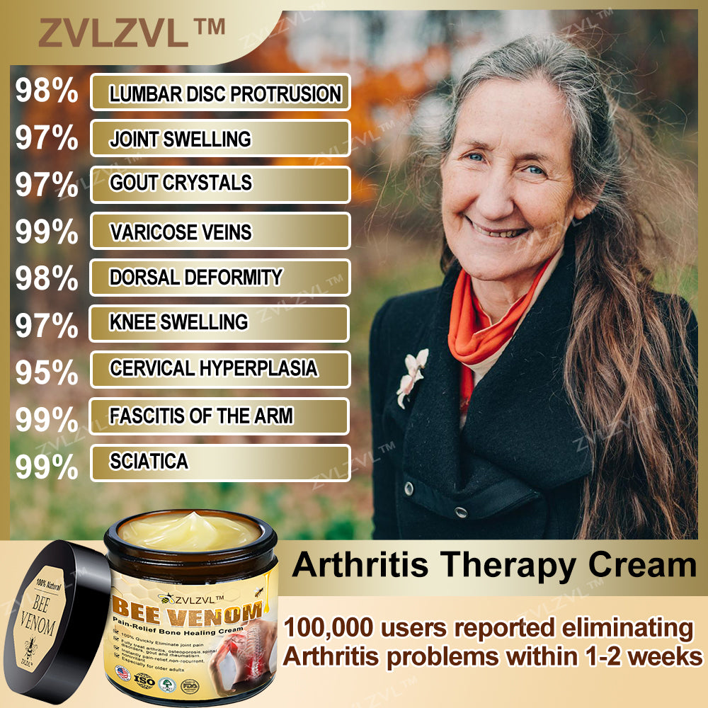 ZVLZVL™ Bee Venom Instant Pain Relief Arthritis Therapy Cream