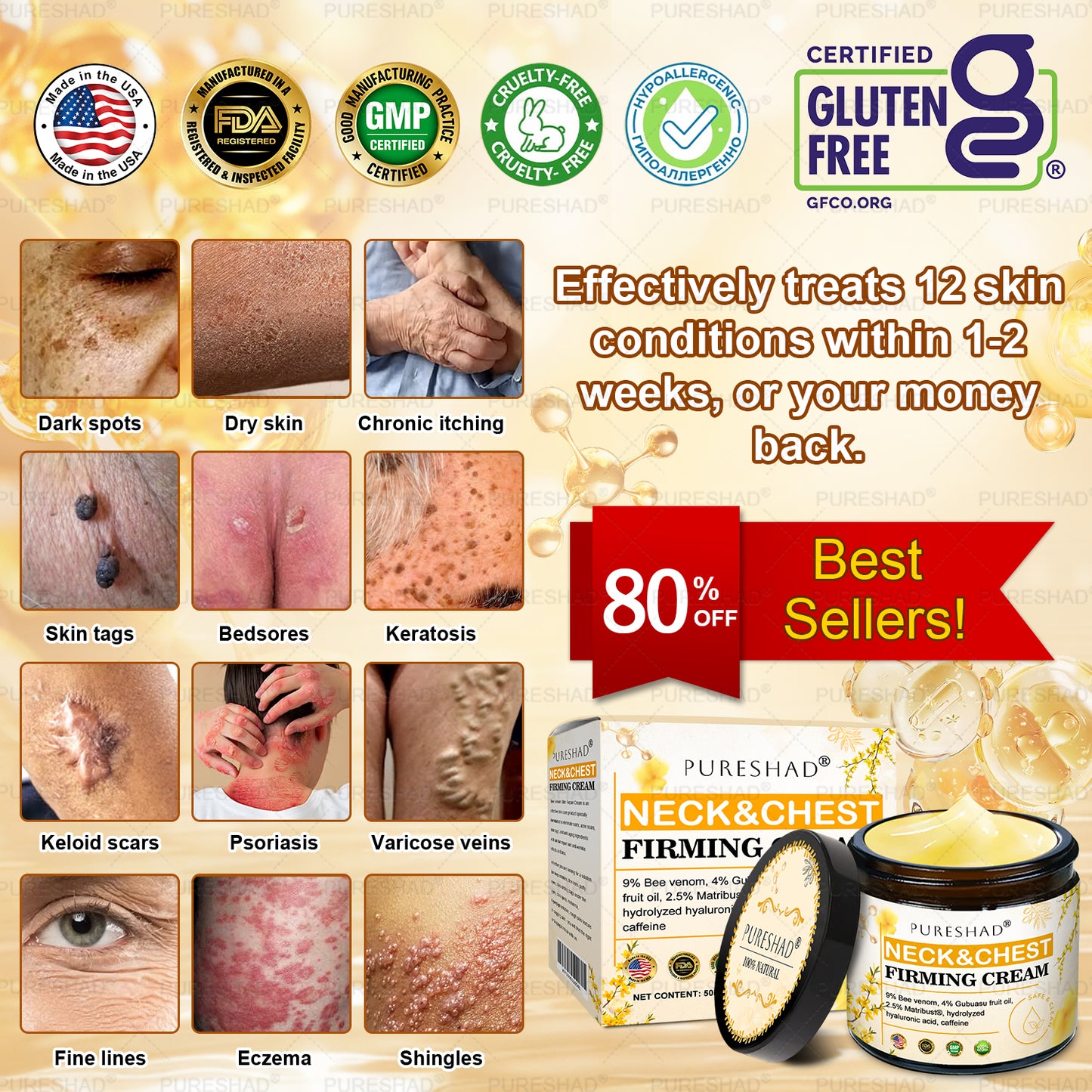 𝐌𝐚𝐝𝐞 𝐚𝐧𝐝 𝐒𝐡𝐢𝐩𝐩𝐞𝐝 𝐟𝐫𝐨𝐦 𝐔𝐒𝐀 ✨✨𝗣𝘂𝗿𝗲𝐒𝐡𝐚𝐝𝐞® 𝐍𝐞𝐜𝐤 & 𝐂𝐡𝐞𝐬𝐭 𝐅𝐢𝐫𝐦𝐢𝐧𝐠 𝐀𝐠𝐞 𝐑𝐞𝐧𝐞𝐰 𝐂𝐫𝐞𝐚𝐦