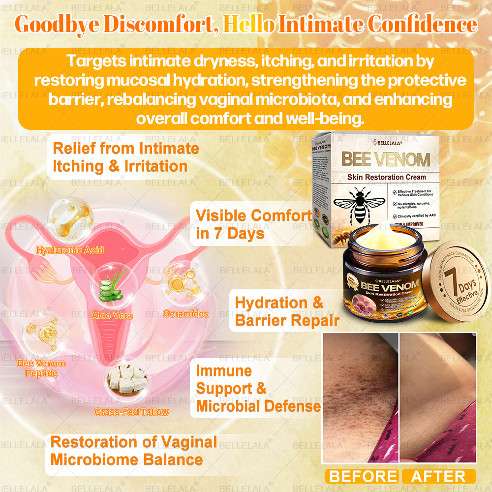 NEW & IMPROVED ✨𝐁𝐞𝐥𝐥𝐞𝐥𝐚𝐥𝐚® 𝐁𝐞𝐞 𝐯𝐞𝐧𝐨𝐦 𝐒𝐤𝐢𝐧 𝐑𝐞𝐬𝐭𝐨𝐫𝐚𝐭𝐢𝐨𝐧 𝐂𝐫𝐞𝐚𝐦