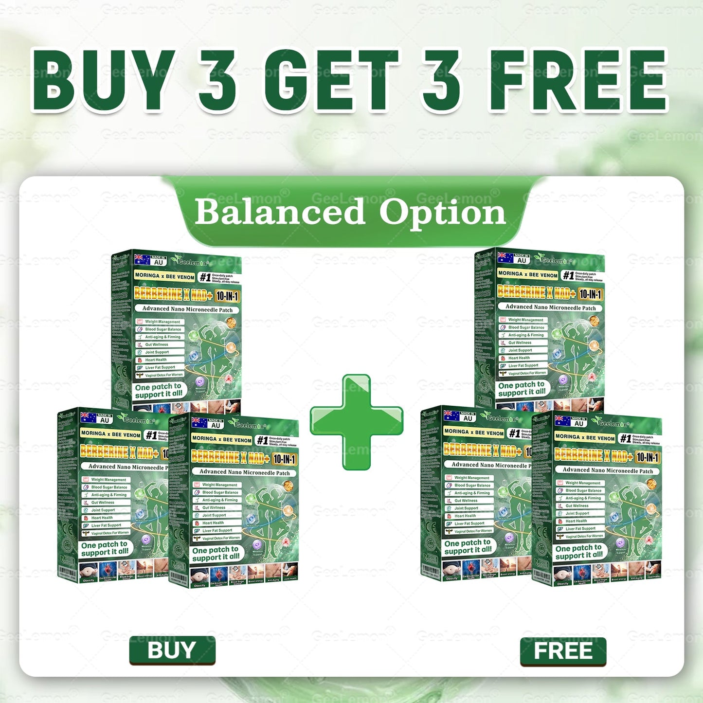 Official AUS Store 🇦🇺  | 𝐆𝐞𝐞𝐋𝐞𝐦𝐨𝐧® Moringa · Berberine × NAD+ 𝟏𝟎-𝐢𝐧-𝟏 𝐀𝐝𝐯𝐚𝐧𝐜𝐞𝐝 𝐍𝐚𝐧𝐨 𝐌𝐢𝐜𝐫𝐨𝐧𝐞𝐞𝐝𝐥𝐞 𝐏𝐚𝐭𝐜𝐡 — 𝐎𝐧𝐜𝐞 𝐃𝐚𝐢𝐥𝐲, 𝐕𝐢𝐬𝐢𝐛𝐥𝐞 𝐑𝐞𝐬𝐮𝐥𝐭𝐬 𝐢𝐧 𝟕 𝐃𝐚𝐲𝐬