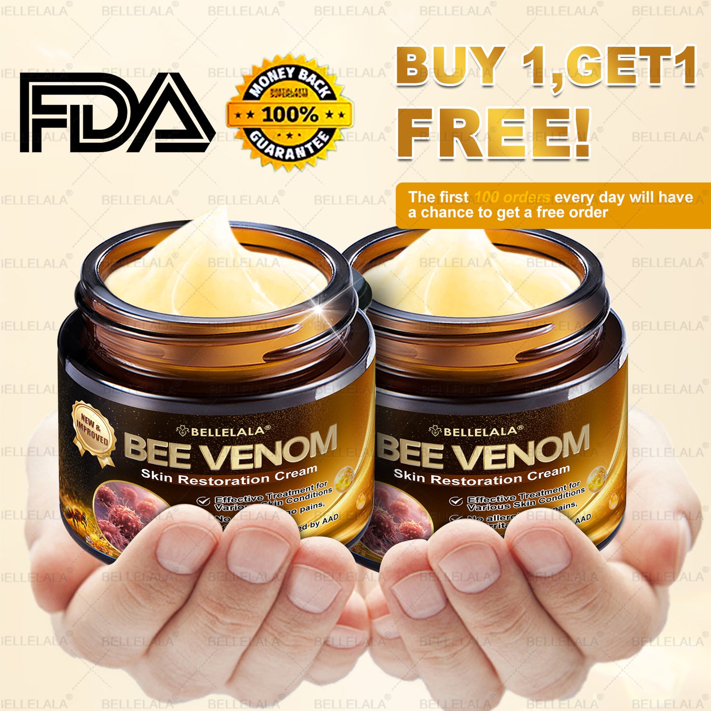 NEW & IMPROVED ✨𝐁𝐞𝐥𝐥𝐞𝐥𝐚𝐥𝐚® 𝐁𝐞𝐞 𝐯𝐞𝐧𝐨𝐦 𝐒𝐤𝐢𝐧 𝐑𝐞𝐬𝐭𝐨𝐫𝐚𝐭𝐢𝐨𝐧 𝐂𝐫𝐞𝐚𝐦