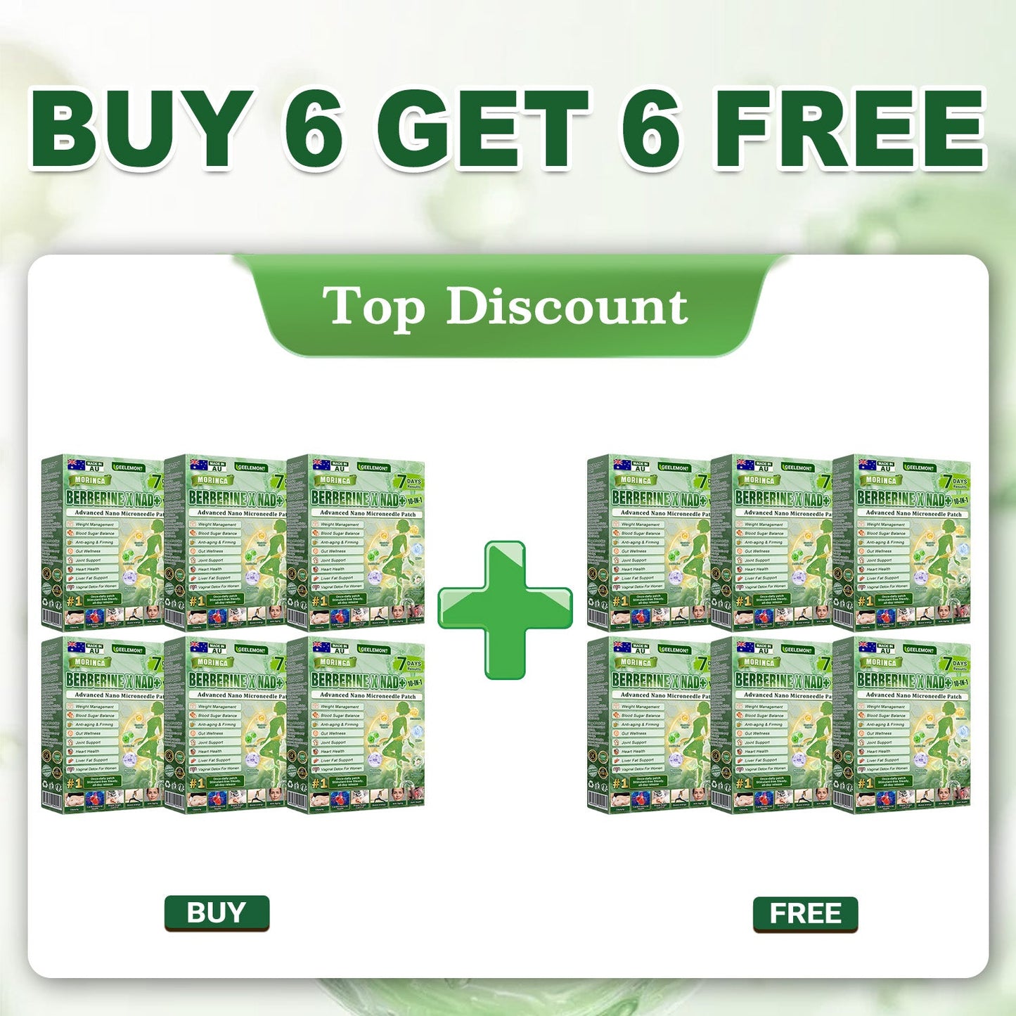 Geelemon® 𝗠𝗼𝗿𝗶𝗻𝗴𝗮 × 𝗕𝗲𝗿𝗯𝗲𝗿𝗶𝗻𝗲 × 𝗔𝗠𝗣𝗞 𝟭𝟬-𝗶𝗻-𝟭 𝗠𝗲𝘁𝗮𝗯𝗼𝗹𝗶𝗰 𝗦𝘂𝗽𝗽𝗼𝗿𝘁 𝗡𝗮𝗻𝗼 𝗠𝗶𝗰𝗿𝗼𝗻𝗲𝗲𝗱𝗹𝗲 𝗣𝗮𝘁𝗰𝗵 (𝐉𝐮𝐬𝐭 𝐨𝐧𝐜𝐞 𝐚 𝐝𝐚𝐲, 𝐯𝐢𝐬𝐢𝐛𝐥𝐞 𝐜𝐡𝐚𝐧𝐠𝐞𝐬 𝐢𝐧 𝟕 𝐝𝐚𝐲𝐬） ✅ 𝐅𝐨𝐫 𝐨𝐛𝐞𝐬𝐢𝐭𝐲, 🅛🅞🅞🅢🅔 🅢🅚🅘🅝,𝐝𝐢𝐚𝐛𝐞𝐭𝐞𝐬, 𝐬𝐥𝐞𝐞𝐩 𝐚𝐩𝐧𝐞𝐚, 𝐣𝐨𝐢𝐧𝐭 𝐢𝐬𝐬𝐮𝐞𝐬, 𝐚𝐧𝐝 𝐦𝐨𝐫𝐞🌟