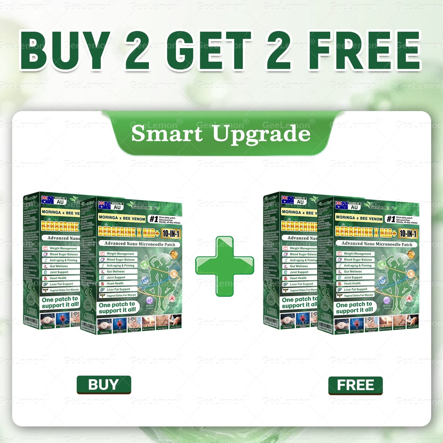 Official AUS Store 🇦🇺  | 𝐆𝐞𝐞𝐋𝐞𝐦𝐨𝐧® Moringa · Berberine × NAD+ 𝟏𝟎-𝐢𝐧-𝟏 𝐀𝐝𝐯𝐚𝐧𝐜𝐞𝐝 𝐍𝐚𝐧𝐨 𝐌𝐢𝐜𝐫𝐨𝐧𝐞𝐞𝐝𝐥𝐞 𝐏𝐚𝐭𝐜𝐡 — 𝐎𝐧𝐜𝐞 𝐃𝐚𝐢𝐥𝐲, 𝐕𝐢𝐬𝐢𝐛𝐥𝐞 𝐑𝐞𝐬𝐮𝐥𝐭𝐬 𝐢𝐧 𝟕 𝐃𝐚𝐲𝐬